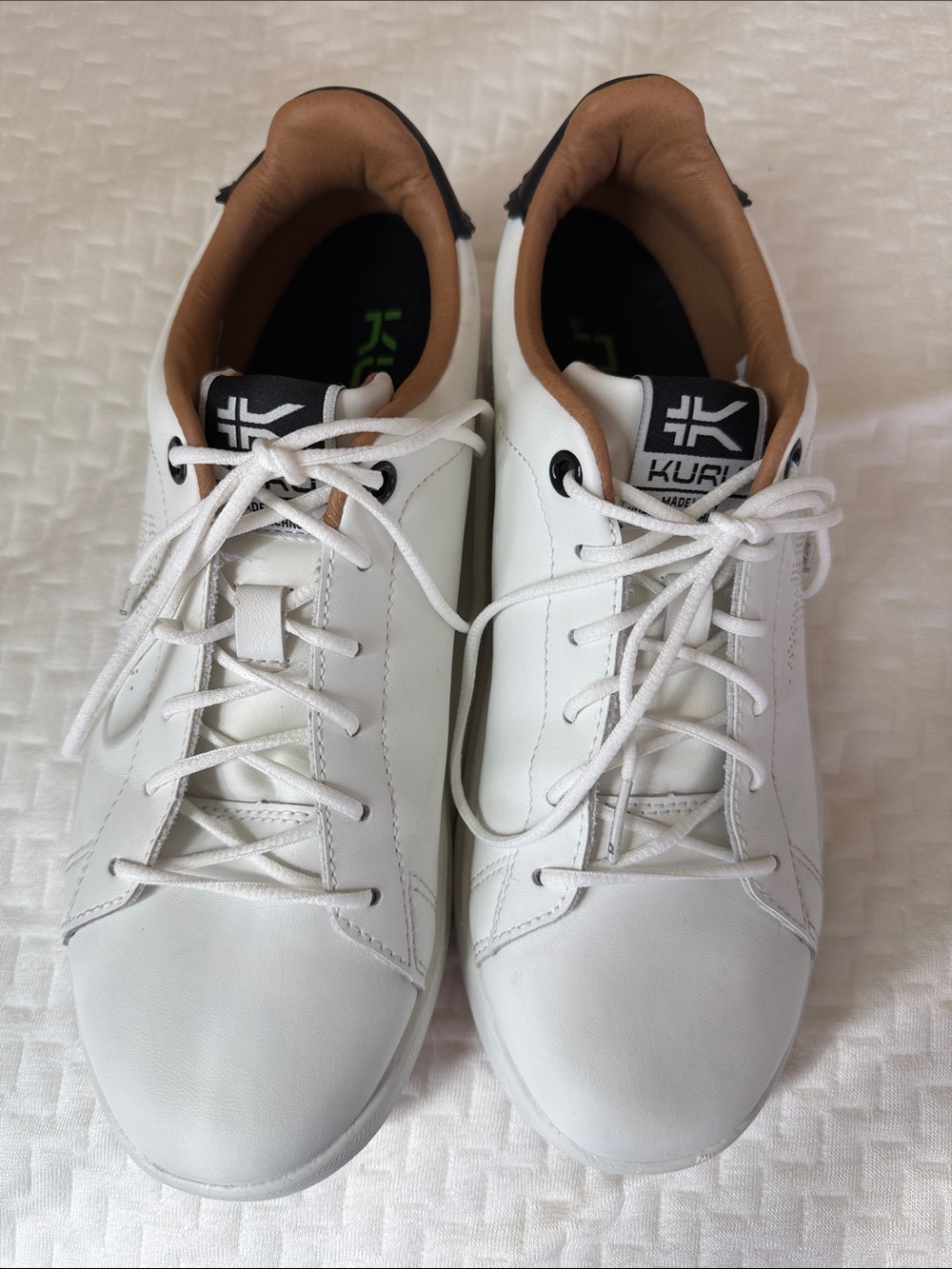 Kuru Women’s White Leather Comfort Sneakers 7.5 Medium